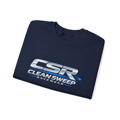 Clean Sweep Racing Silver Logo Crewneck Sweatshirt