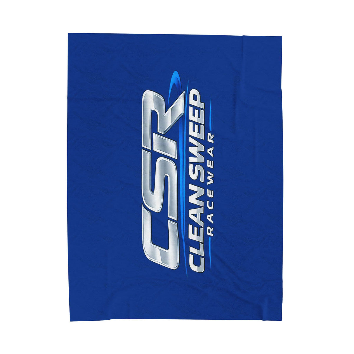 Plush Blanket — CSR Clean Sweep Racewear Logo Velveteen Throw