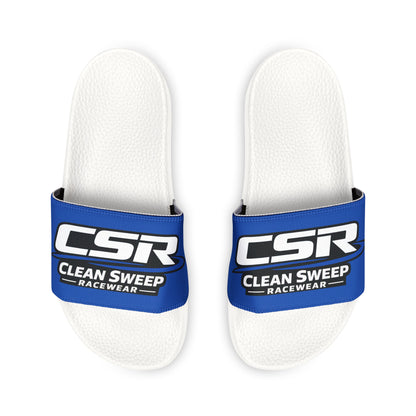 CSR Branded Slide Sandals — Men's Removable‑Strap Pool & Casual Slides