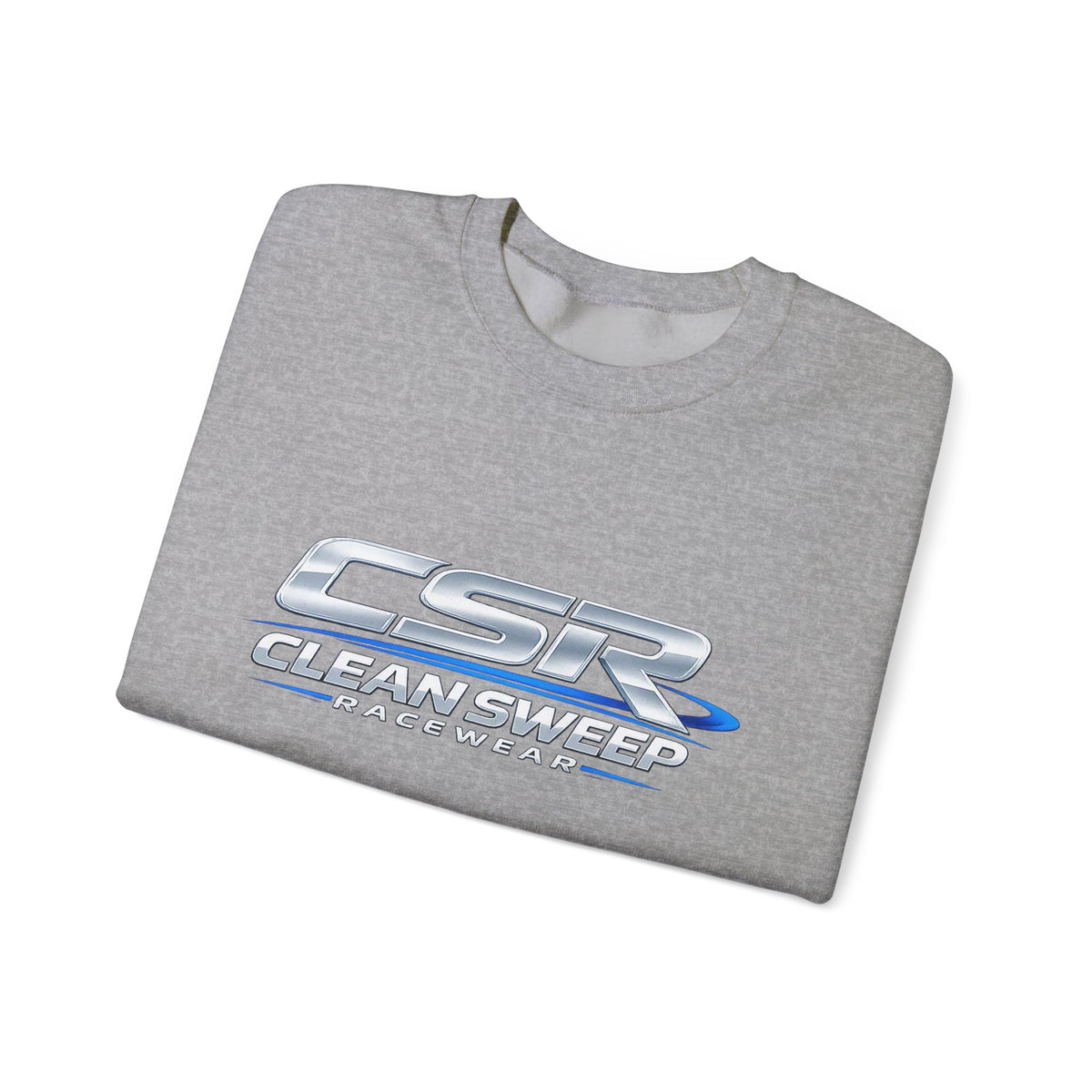 Clean Sweep Racing Silver Logo Crewneck Sweatshirt