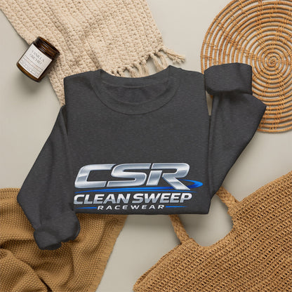 Clean Sweep Racing Silver Logo Crewneck Sweatshirt
