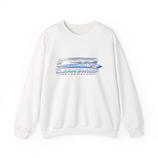 Clean Sweep Racing Silver Logo Crewneck Sweatshirt