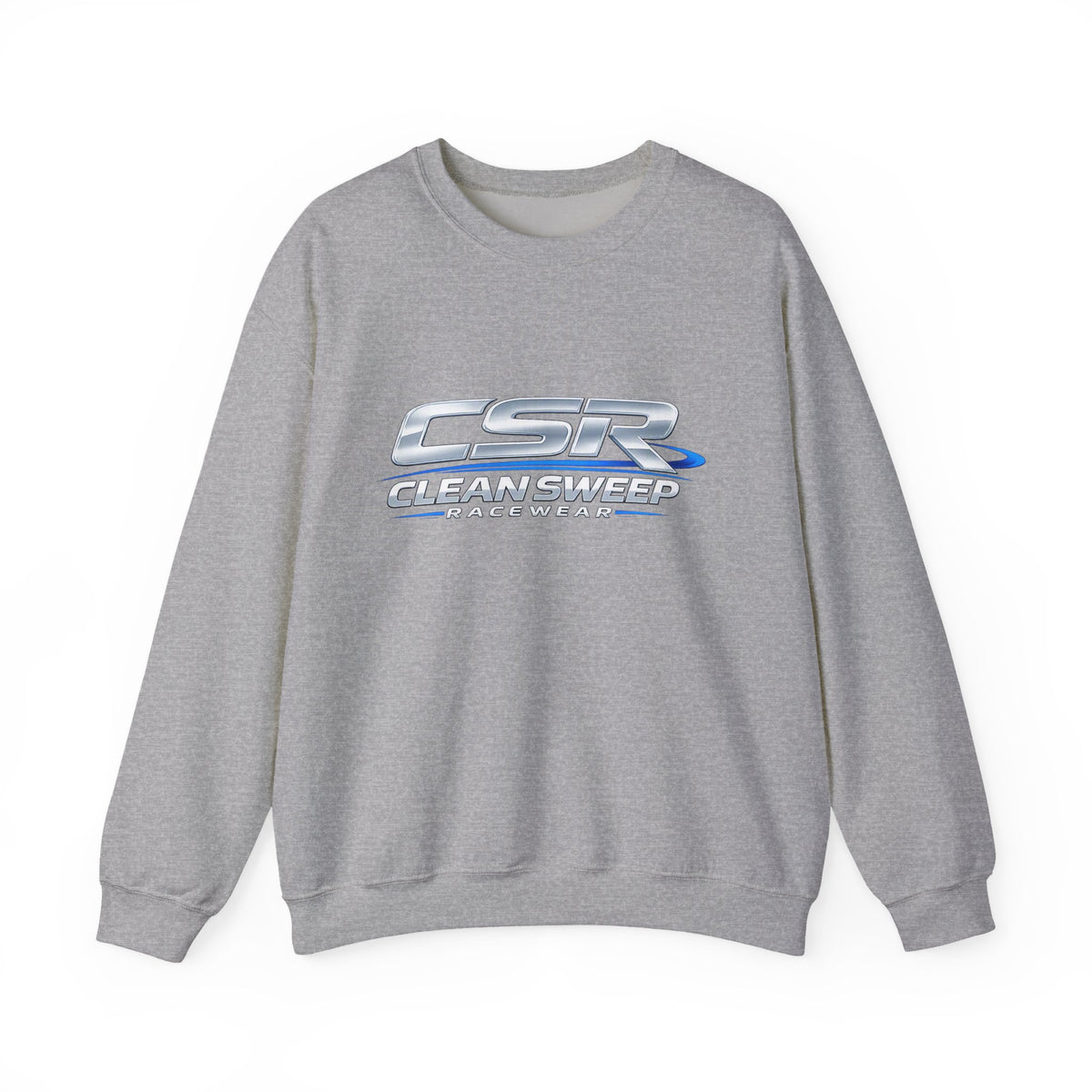 Clean Sweep Racing Silver Logo Crewneck Sweatshirt