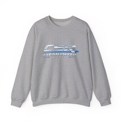 Clean Sweep Racing Silver Logo Crewneck Sweatshirt