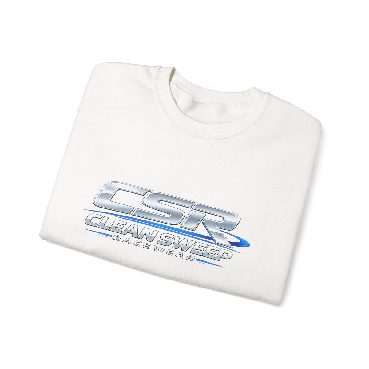 Clean Sweep Racing Silver Logo Crewneck Sweatshirt