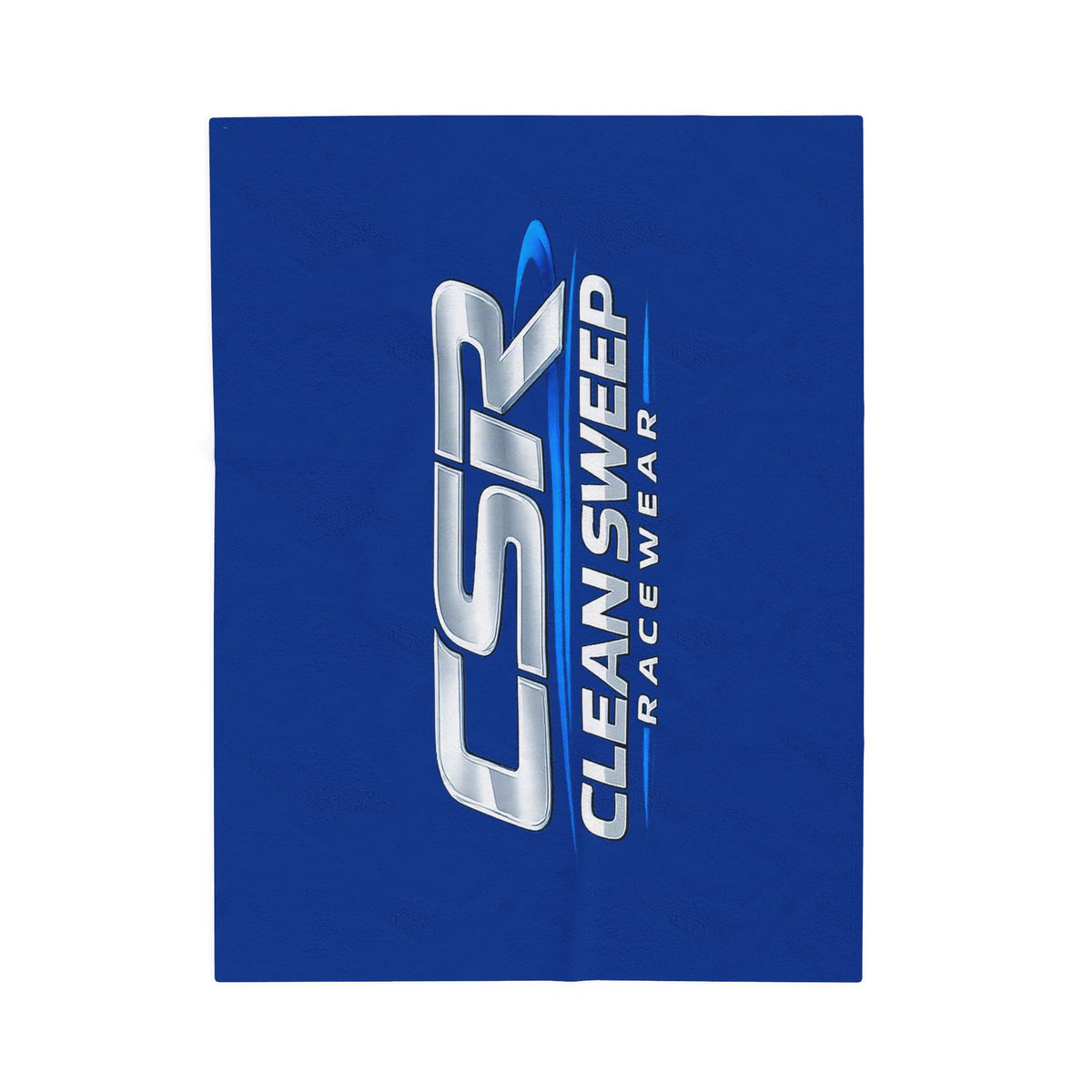 Plush Blanket — CSR Clean Sweep Racewear Logo Velveteen Throw