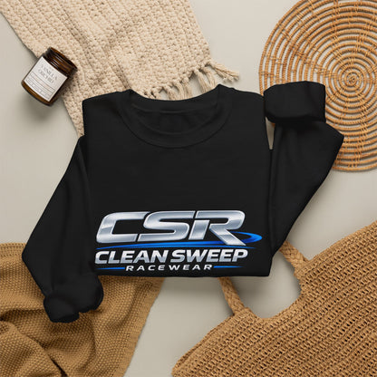 Clean Sweep Racing Silver Logo Crewneck Sweatshirt