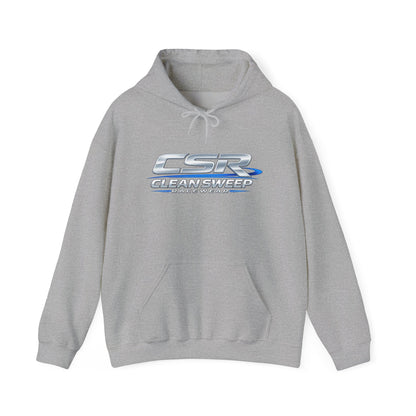 Hoodie — Clean Sweep Racing Logo & “I Don’t Chase — I Sweep.” Streetwear