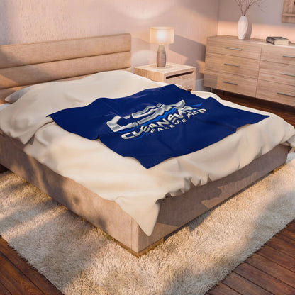 Plush Blanket — CSR Clean Sweep Racewear Logo Velveteen Throw
