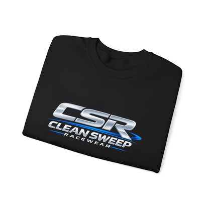 Clean Sweep Racing Silver Logo Crewneck Sweatshirt