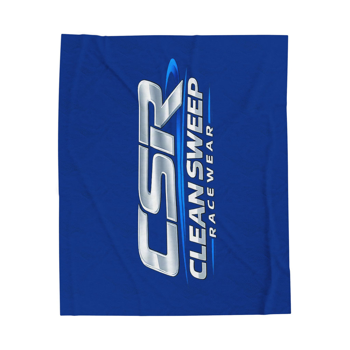 Plush Blanket — CSR Clean Sweep Racewear Logo Velveteen Throw