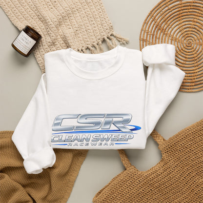 Clean Sweep Racing Silver Logo Crewneck Sweatshirt