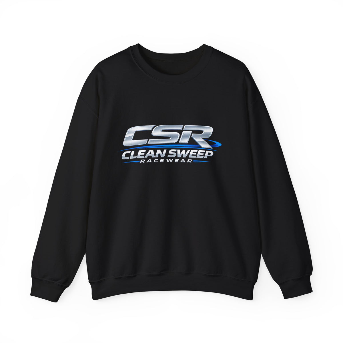 Clean Sweep Racing Silver Logo Crewneck Sweatshirt